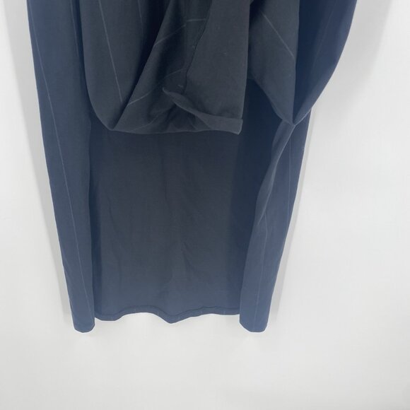 Nike Size M Air Jordan Heritage Pinstriped Maxi Dress Black DO5011-010 Loose Fit - Picture 5 of 12